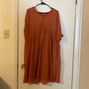 Burnt orange XL dress.